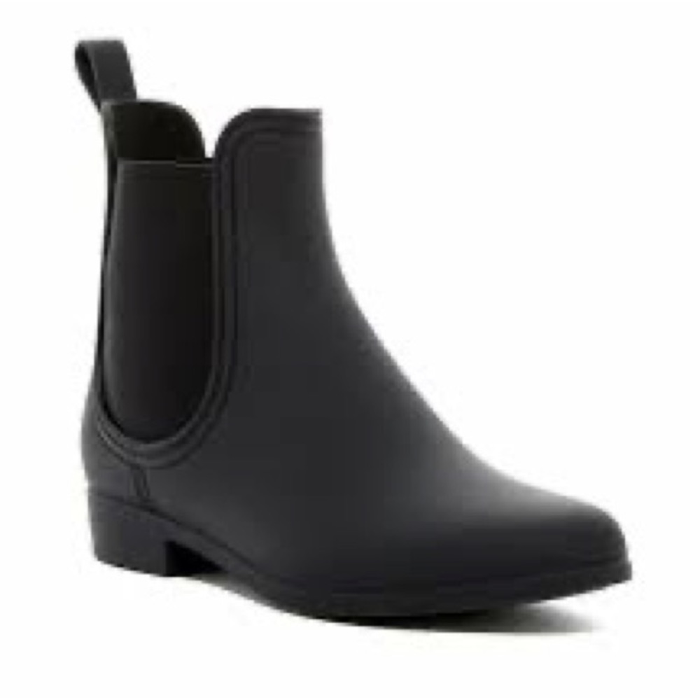 Jeffrey Campbell Forecast Black Matte Rain Boots